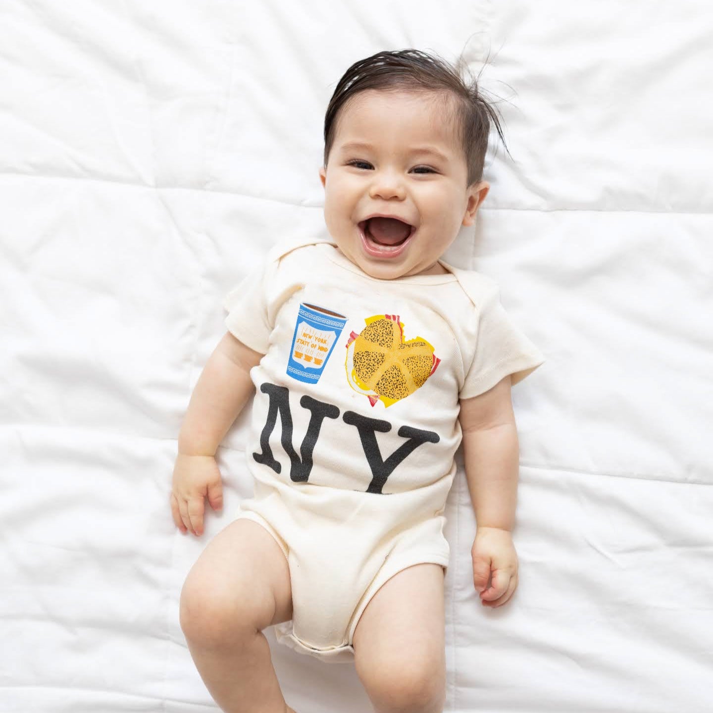 Coffee Bacon Egg and Cheese NY Onesie PiccoliNY