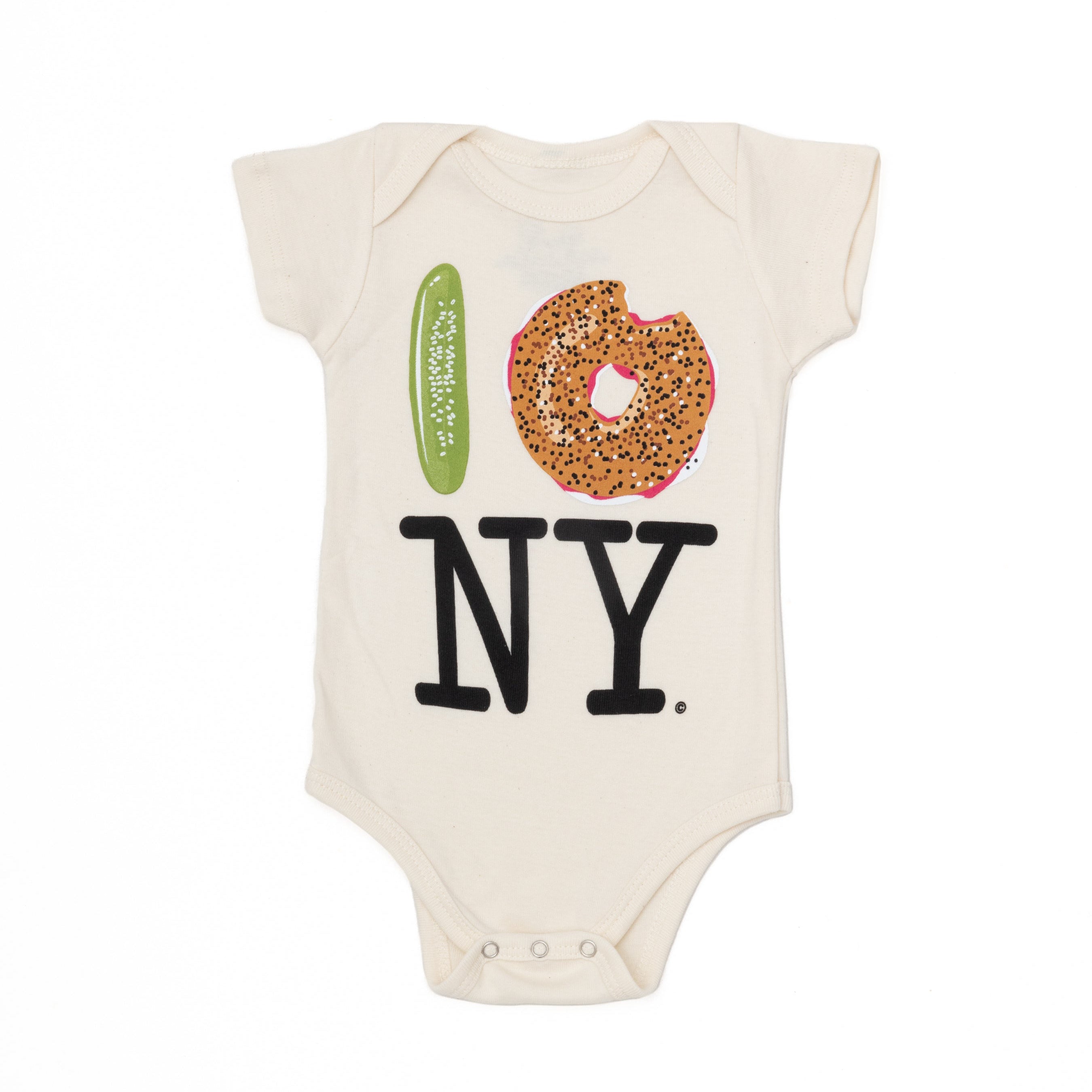 Pickle Bagel NY Onesie