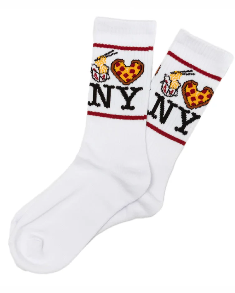 Lo Mein Pizza NY Unisex Socks