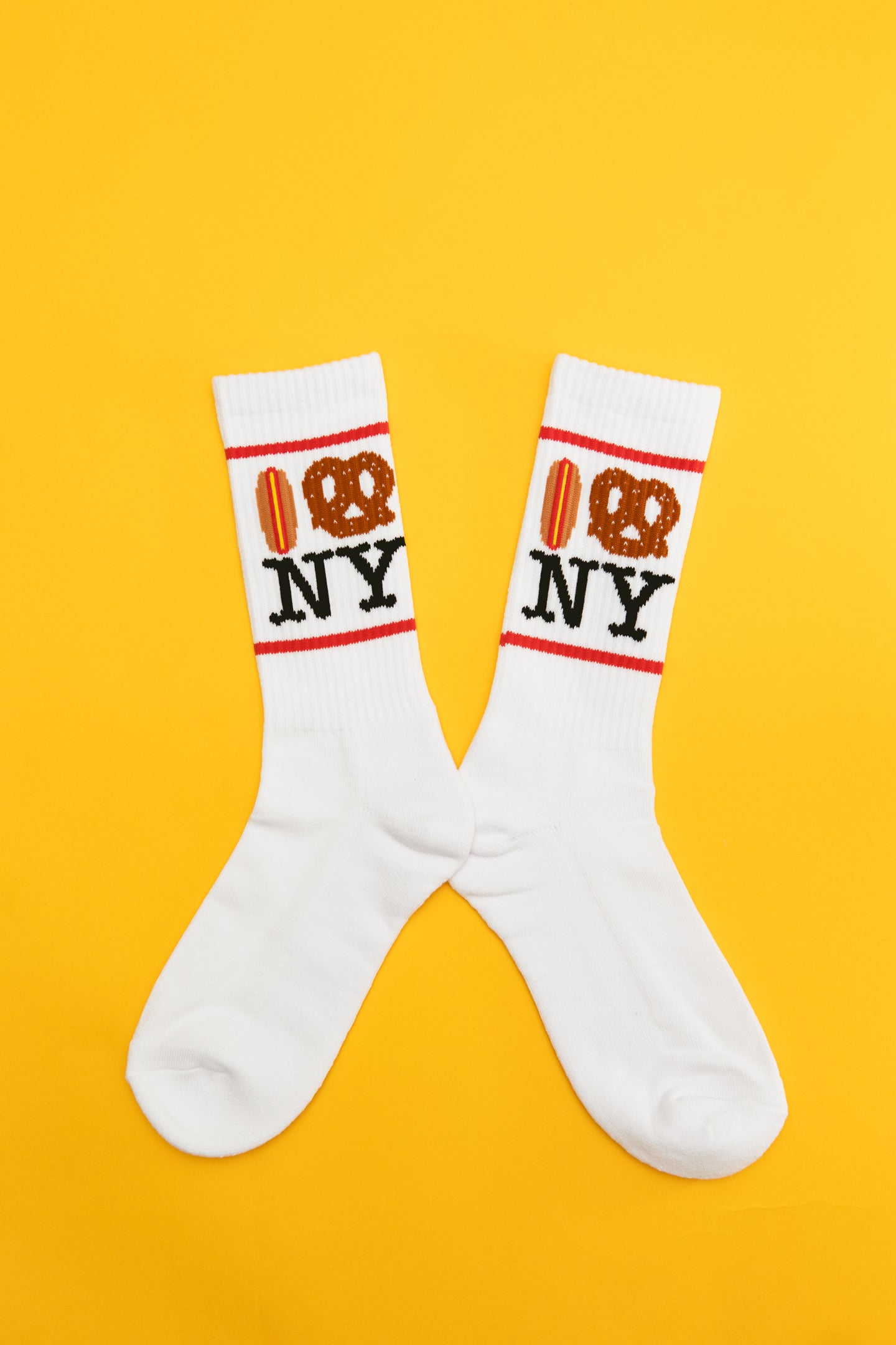 Hot Dog Pretzel NY Socks