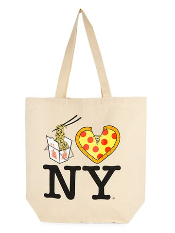 Lo Mein Pizza NY Large Tote