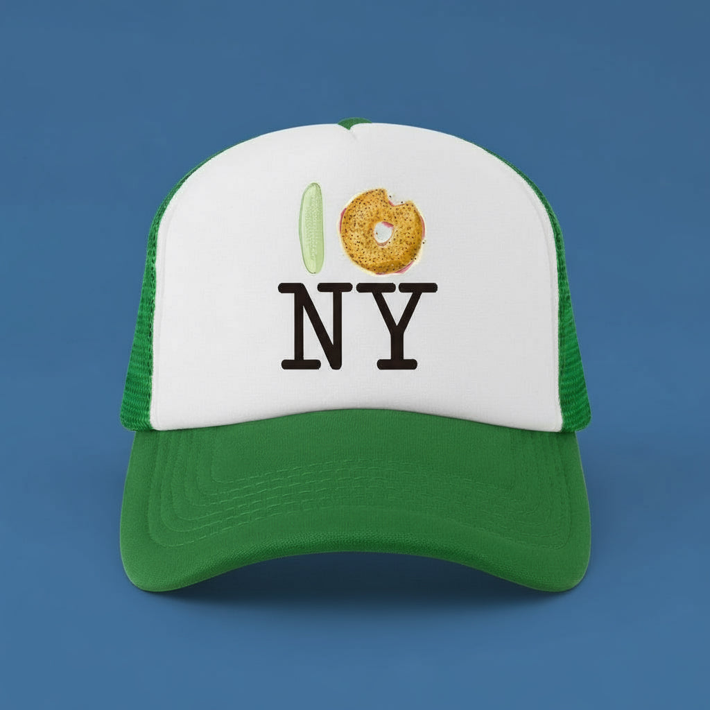 Pickle Bagel NY Kids Trucker Hat