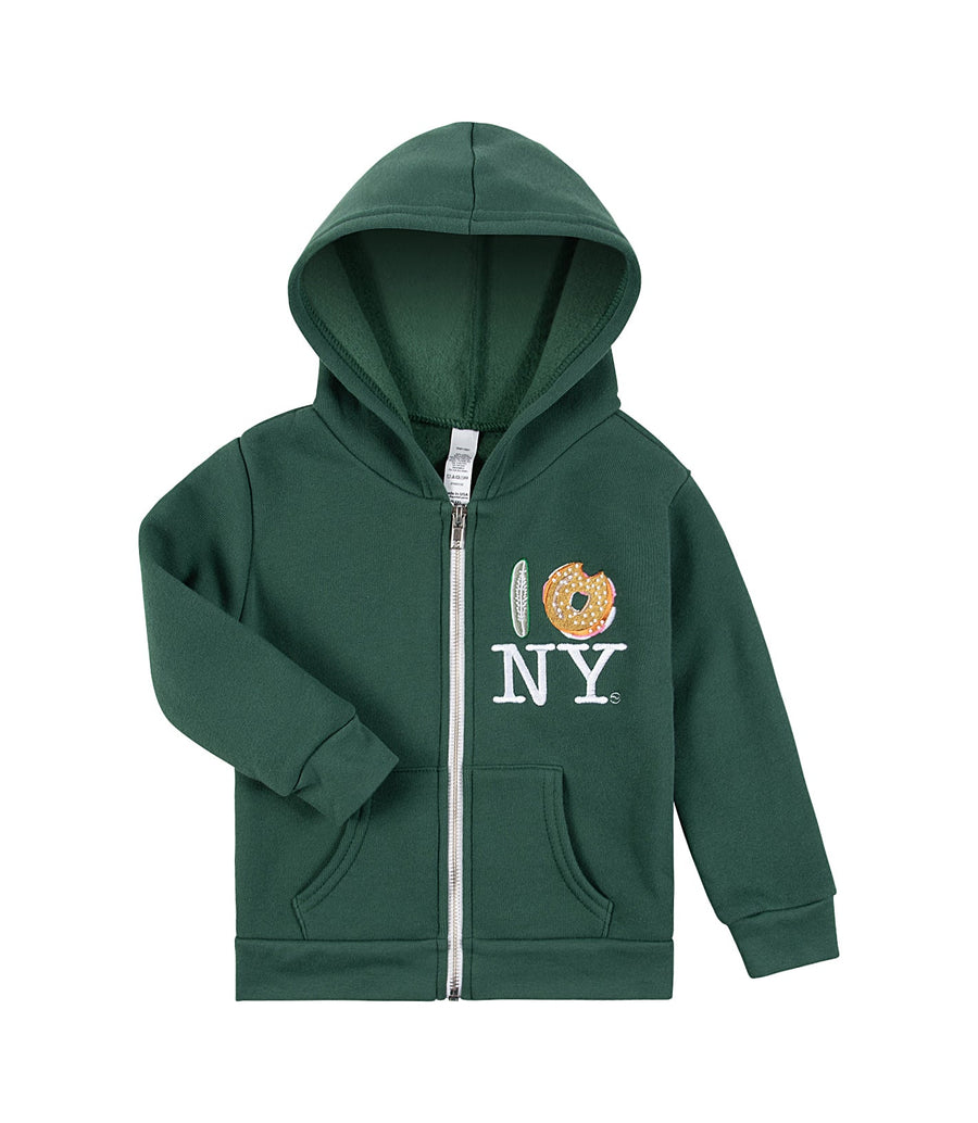 Pickle Bagel NY Hoodie - Pine