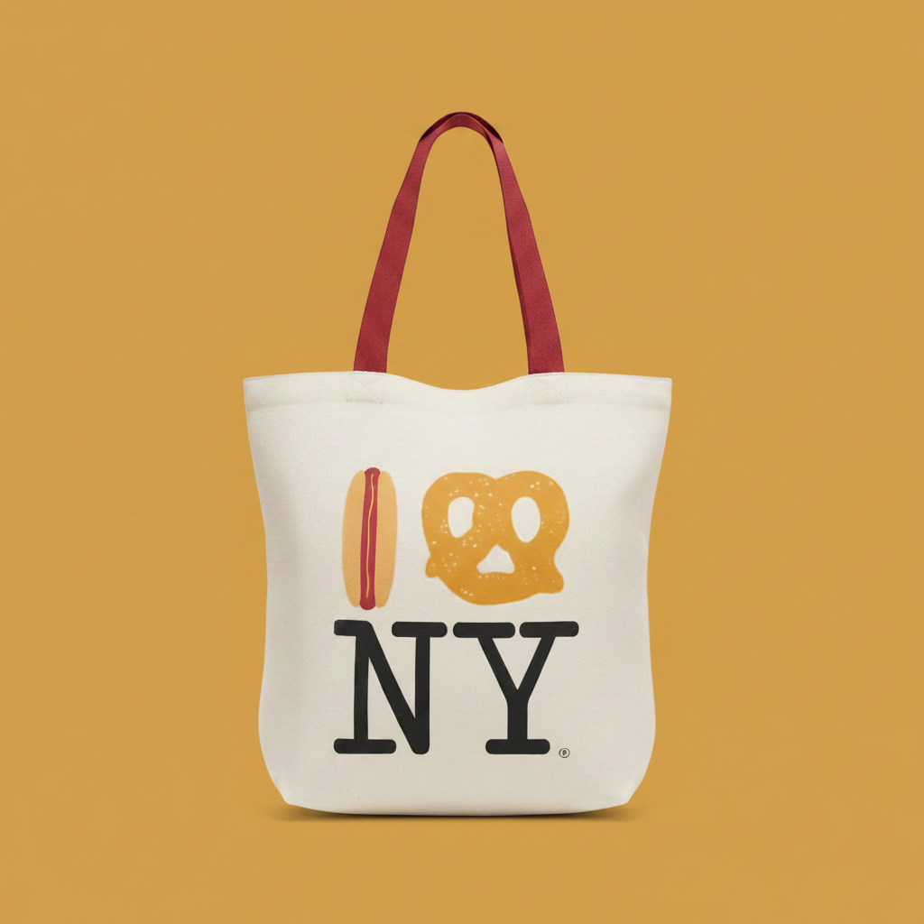 Hot Dog Pretzel NY Large Tote