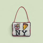 Lo Mein Pizza NY Beaded Ornament