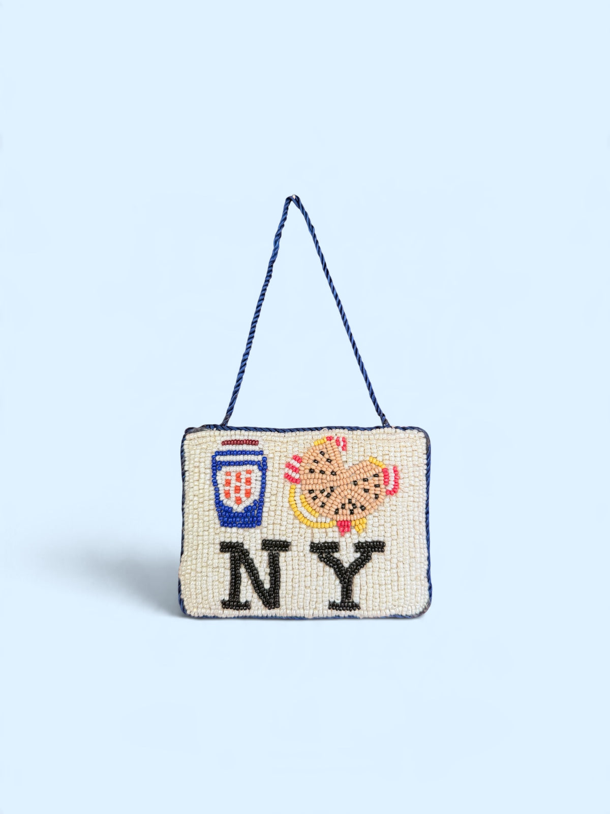 Coffee Bacon Egg & Cheese NY Beaded Ornament