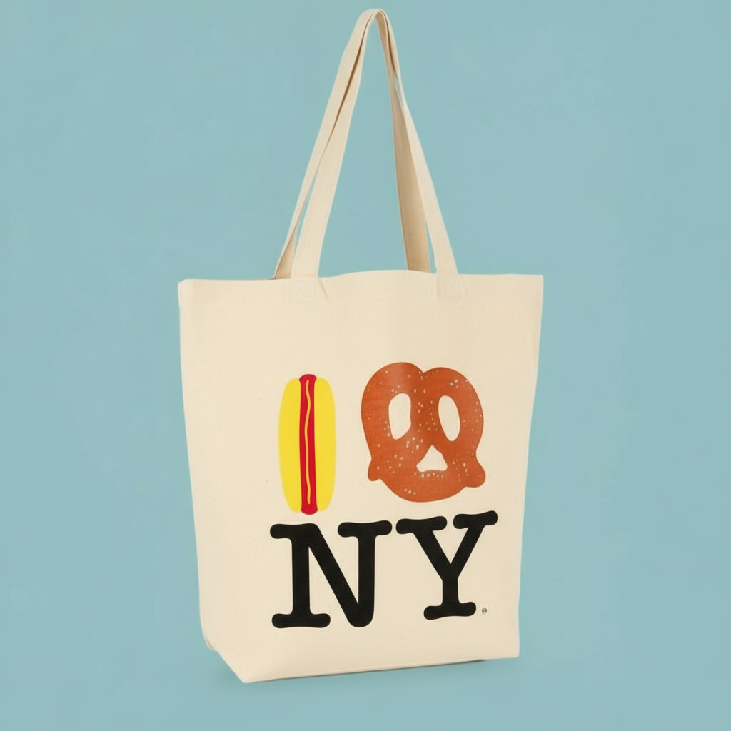 Hot Dog Pretzel NY Large Tote