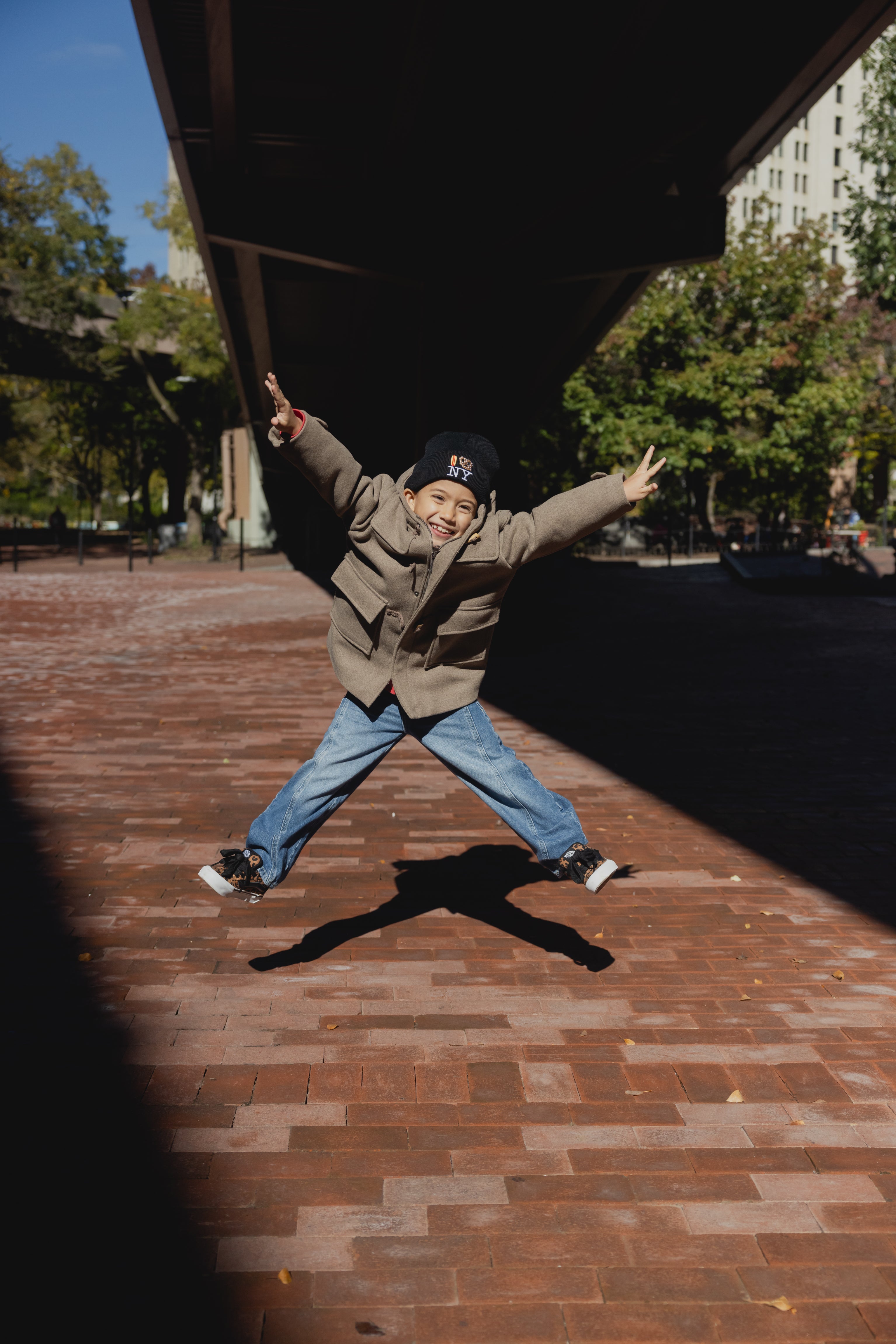 Hot Dog Pretzel Knit Beanie - Black