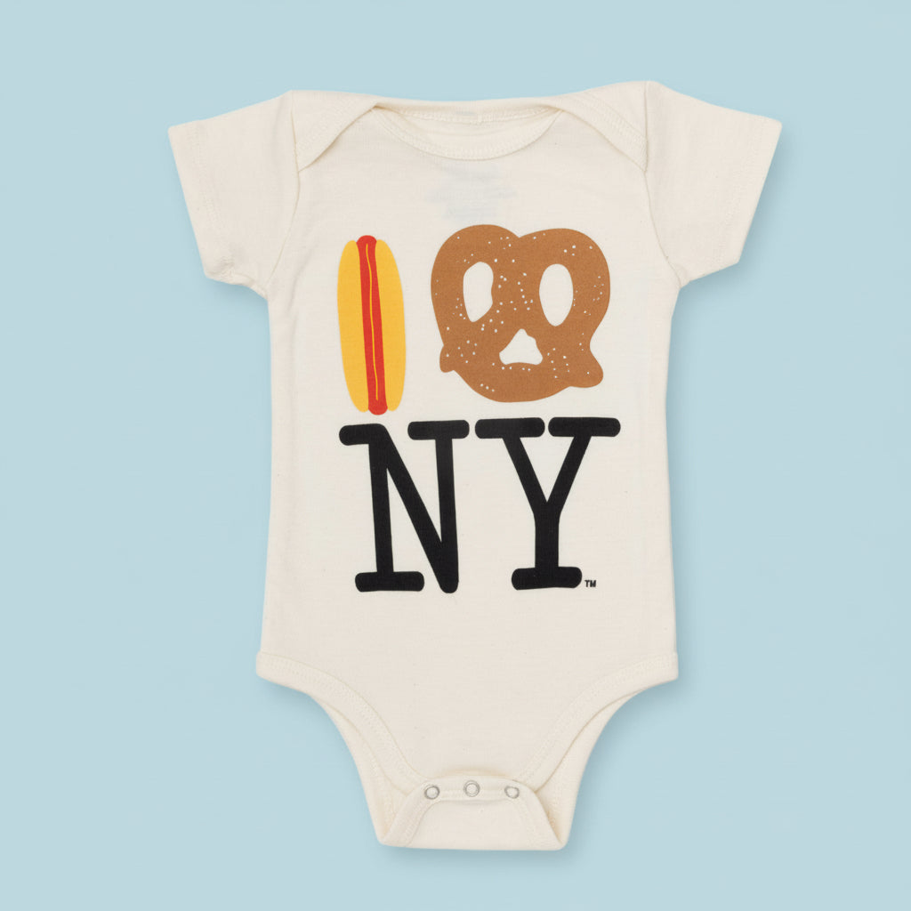 Hot Dog Pretzel NY Onesie