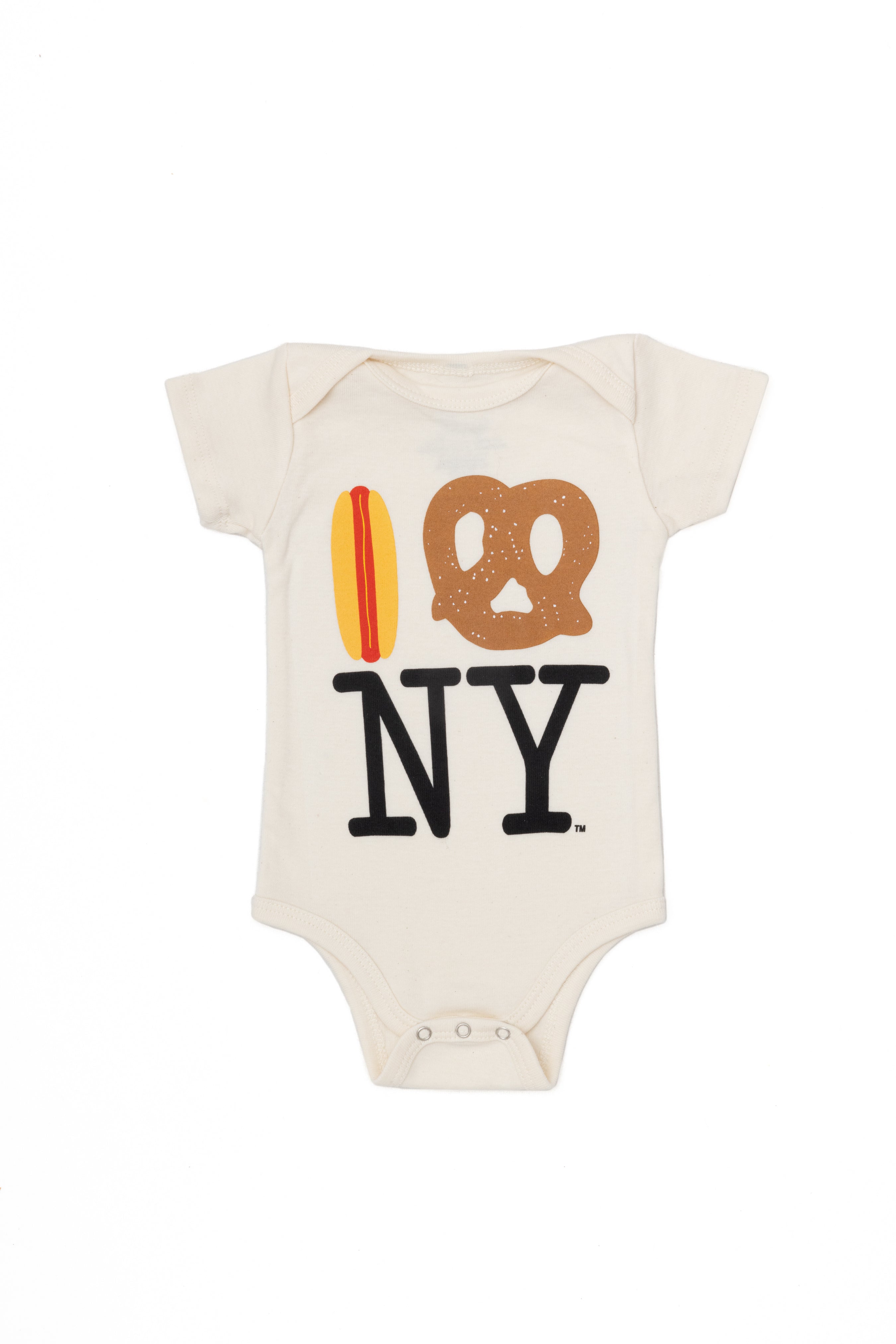 Hot Dog Pretzel NY Onesie