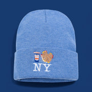 Bacon Egg and Cheese NY Knit Beanie - Royal Blue
