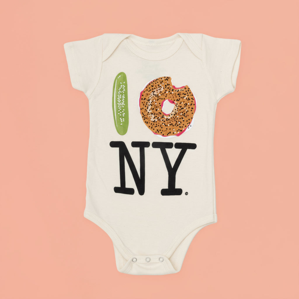 Pickle Bagel NY Onesie