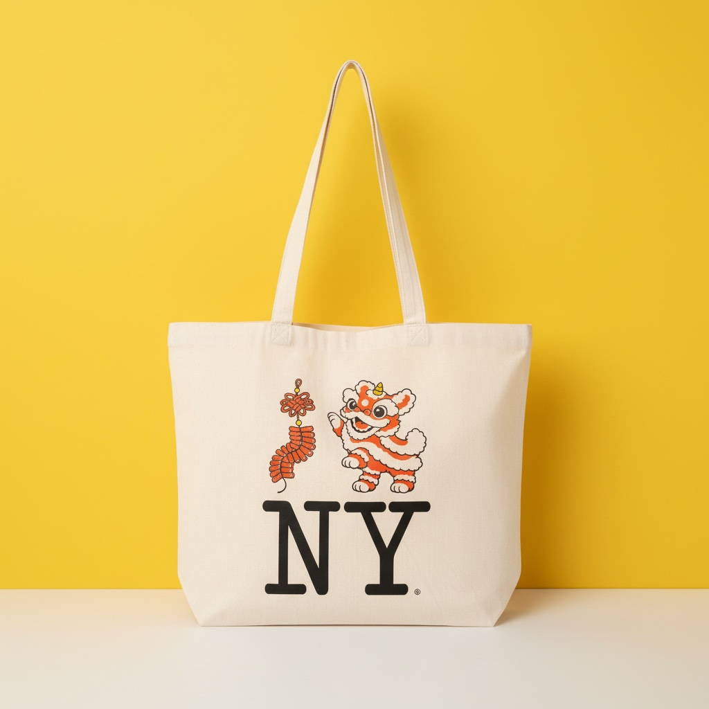 PiccoliNY x Potluck Club x Phoenix Palace Chinatown Lucky Lion Tote