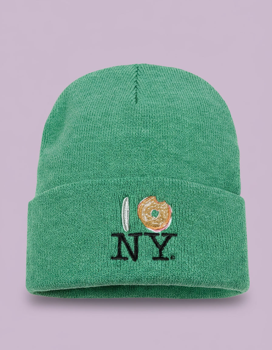 Pickle Bagel NY Knit Beanie - Green