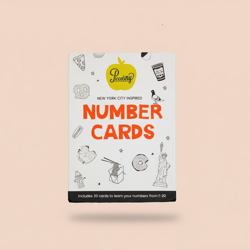 PiccoliNY NYC Inspired Counting educational flash cards