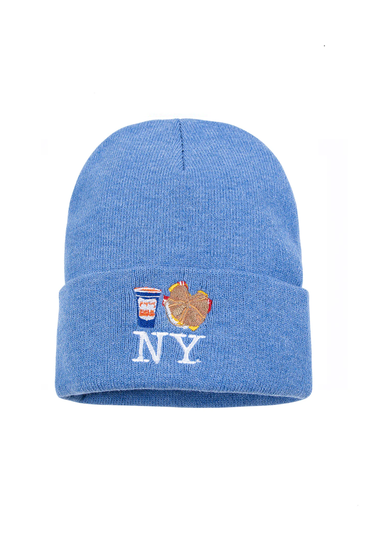 Bacon Egg and Cheese NY Knit Beanie - Royal Blue