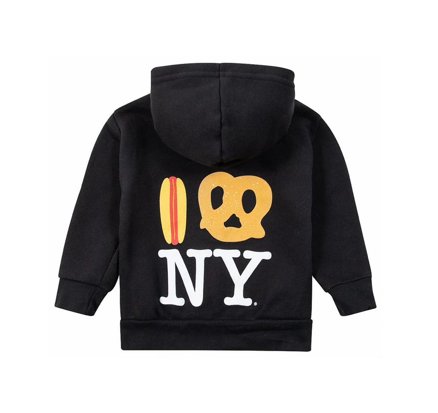 Hot Dog Pretzel NY Hoodie - Black