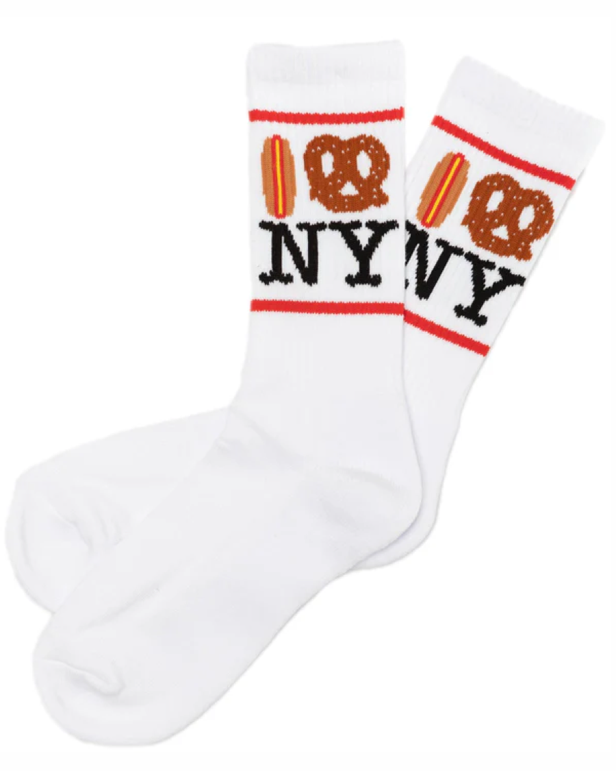 Hot Dog Pretzel NY Unisex Socks