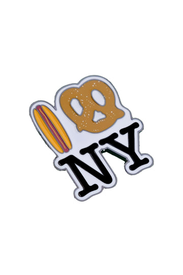 Hot Dog Pretzel New York Enamel Pin