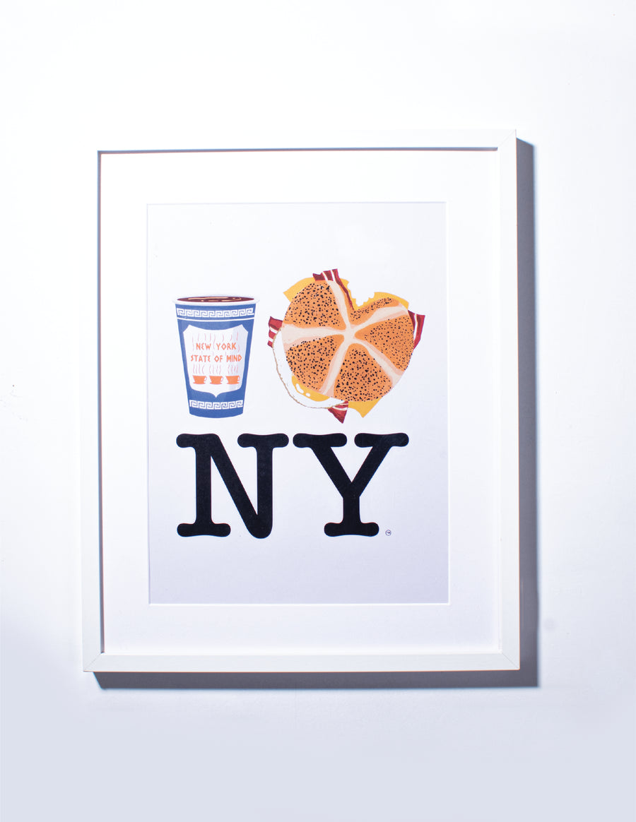 Coffee Bacon Egg and Cheese NY Poster