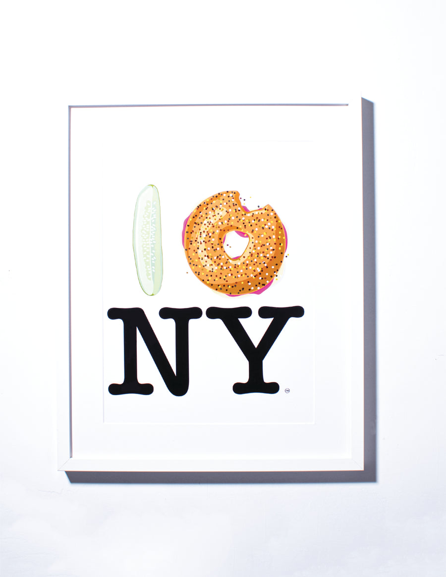 Pickle Bagel NY Poster
