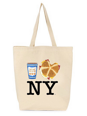 Coffee Bacon Egg & Cheese NY Large Tote